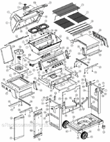 Part Location Diagram of 10711-E84 Broil King Condiment Bin